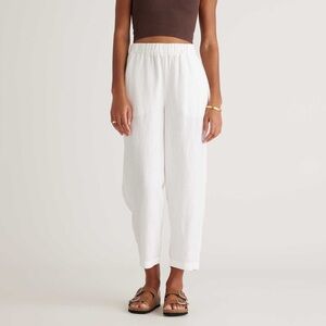 White European linen pants